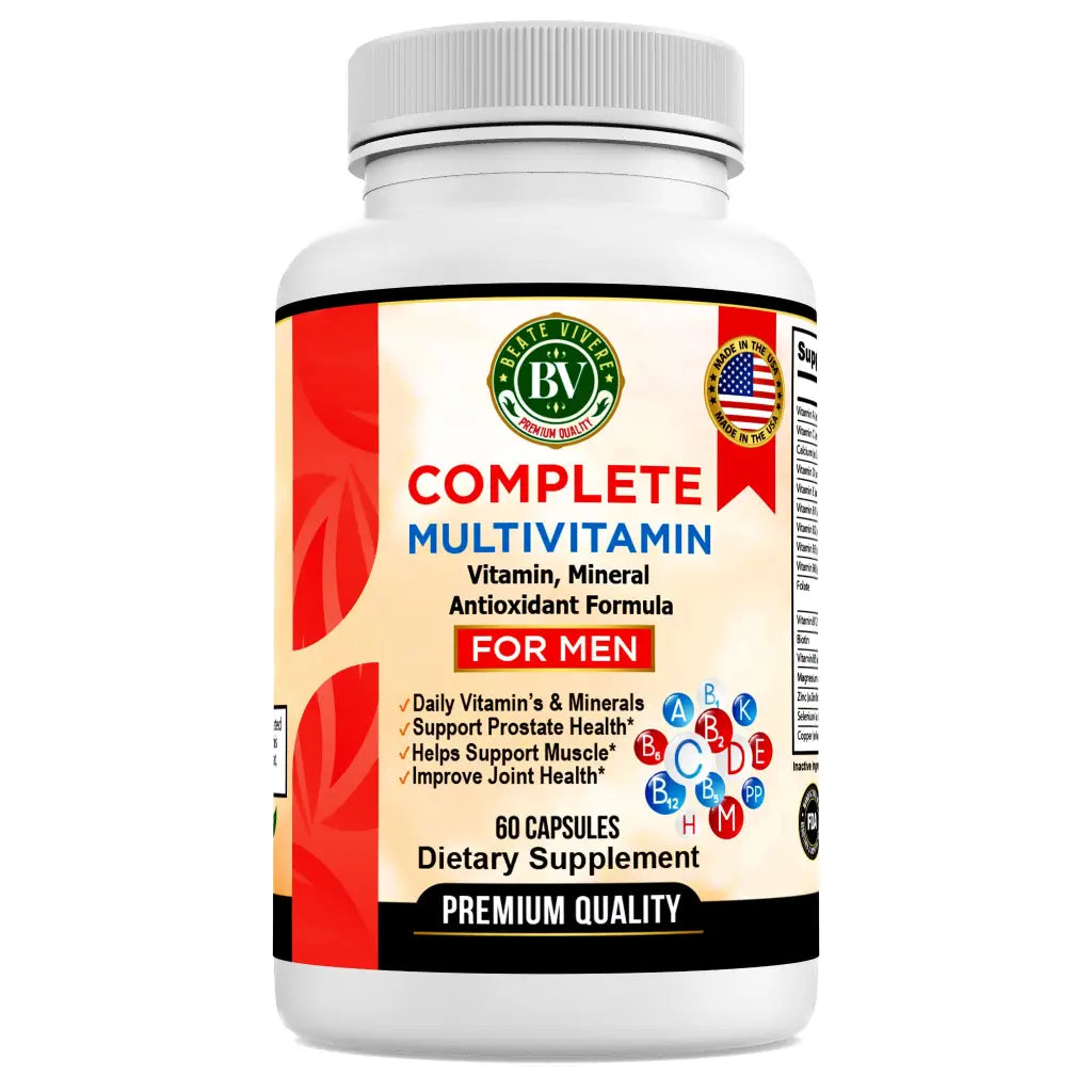 Multivitamin For Men Supports Vital Functions With Essential Nutrients Beate Vivere 1830