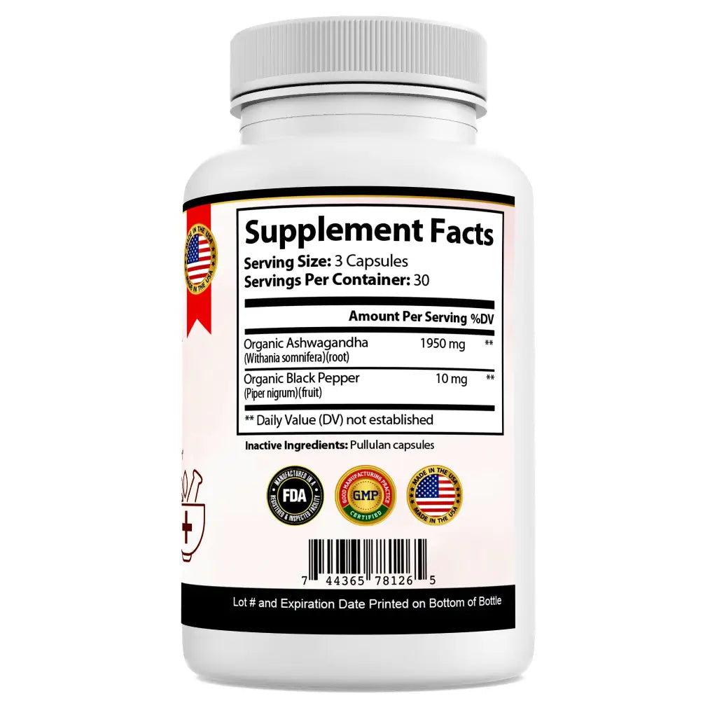 Ashwagandha 1950mg Capsules - Vitamins & Supplements